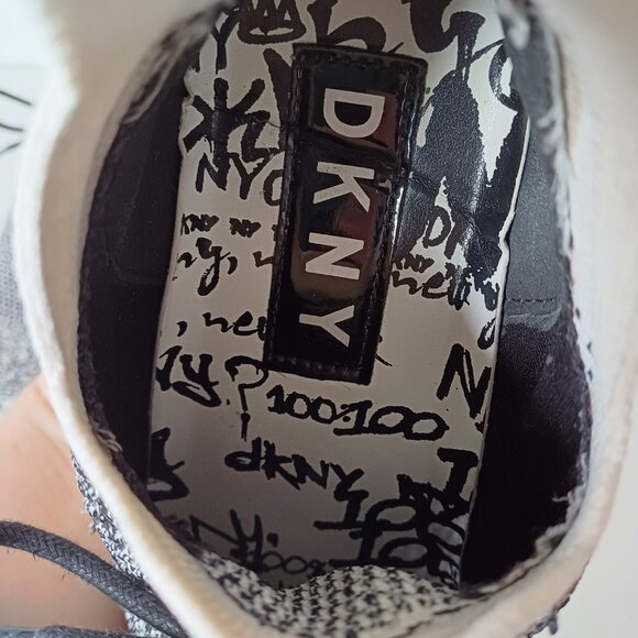 DKNY Ashly Lace-up Slip-on Wedge Textile Sneakers Size 5.5M - Picture 6 of 14